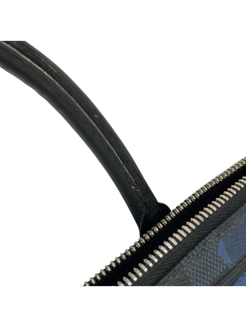 Louis Vuitton Porte Documents Voyage Damier Cobalt Business Bag Canvas Leather